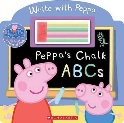 Peppa's Chalk ABCs (Peppa Pig)(English, Board book, Scholastic)
