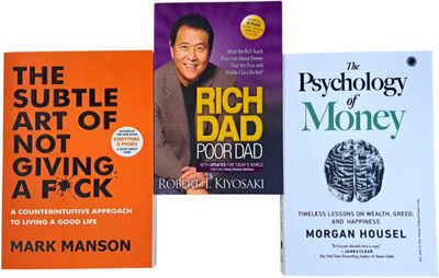 The Subtle Art of Not Giving a F*Ck+ Rich Dad Poor Dad + The Psychology of Money(Paperback, MANSON MARK, Kiyosaki Robert T., Morgan Housel)