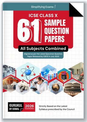 Gurukul By Oswal 61 Sample Question Papers for ICSE Class 10 Board Exam 2026 : Fully Solved New Specimen Question Paper, Latest Syllabus (All Subjects), New SQP Pattern 2025-26(Paperback, Oswal Publishers)