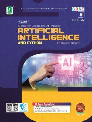 Evergreen Candid Artificial Intelligence and Python For Class 9(Paperback, sarvesh chopra)