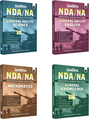 Shaurya Nda/Na General Ability English, General Knowledge, General Ability Science & General Ability Mathematics for 2024(English, Paperback, unknown)