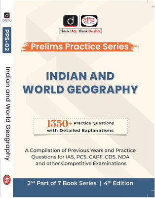 PPS Indian And World Geography 4th Edition In English(book, dristi publication)