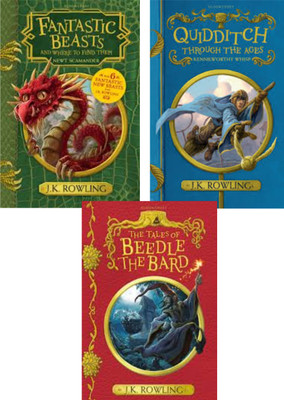 Quidditch, Fantastic Beast, Beedle The Bard (Set Of 3 Books)(Paperback, J.K. Rowling)