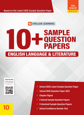 On Board! Stellar Learning 10+ Sample Question Paper - English Language and Literature for Class 10 By Ratna Sagar | Based on the Latest CBSE Question Paper for Board Examination 2025(Paperback, On Board Books, Ratna Sagar P. Ltd.)