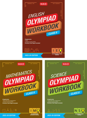 MTG Class-8 NSO-IMO-IEO (Science, Mathematics & English) Olympiad Workbook Combo (Set of 3 Books) | MCQs, & Achievers Section - SOF Olympiad Books For 2025-26 Exam(Paperback, MAHABIR SINGH, ANIL AHLAWAT, ZARRIN ALI KHAN) MTG Class-8 NSO-IMO-IEO (Science, Mathematics & English) Olympiad Workbook Combo (Set of 3 Books) | MCQs, & Achievers Section - SOF Olympiad Books For 2025-26 Exam(Paperback, MAHABIR SINGH, ANIL AHLAWAT, ZARRIN ALI KHAN)