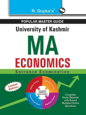 University of Kashmir: MA (Economics) Entrance Exam Guide 2025 Edition(English, Paperback, RPH Editorial Board)