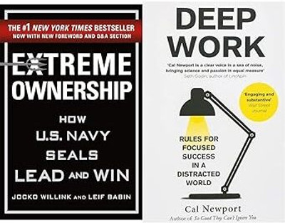 Extreme Ownership + Deep Work: Rules For Focused Success In A Distracted World (Set Of 2 Books)(Paperback, Jocko Willink)