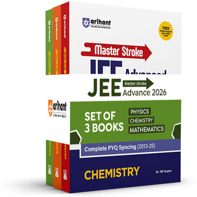 Arihant Master Stroke JEE Advanced PYQ Exam 2026 | Edge 5 Series Mathematics, Physics & Chemistry Previous Year Questions (2013–2025) | 1000+ Advanced MCQs with Solutions, Topicwise Trend Analysis & Strategy Guide | English Medium(Paperback, Deepak Paliwal, Dr. RK Gupta, Mukesh Kumar)