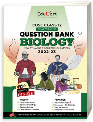 Educart CBSE Class 12 BIOLOGY Question Bank 2022 (based on new Sample Paper Pattern of 16th Sep 2022)(Paperback, Educart)