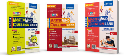 Social Science, Science, English (3 Books Big Billion Days Deal Combo) Class 10 CBSE Question Bank by Mastermind for 2025 Exams  - Blueprint Education's CBSE Topper’s Choice Most Recommended and Bestselling Question Bank for 2025 Board Exams(Paperback, Blueprint Editorial Board)