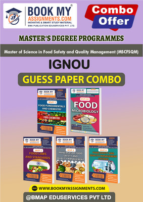IGNOU MVP001 MVPI001 MVP002 MVP003 MVP004 Study Material (Guess Paper) For Ignou Student -Master of Science in Food Safety and Quality Management (MSCFSQM)(Paperback, BMA Publication)