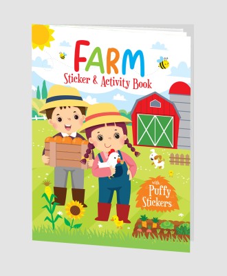 Interactive Puffy Stickers Activity Book: Farm – Amazing Activity Book with Colourful Puffy Stickers for Kids to Enjoy [Paperback](Paperback, Hello Friend Books)