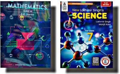R.D. Sharma Mathematics & New Lakhmir Singh Science Book 7 Combo Set of 2 Books(Paperback, DHANPAT RAI, CO.)
