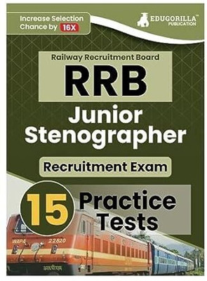 RRB Junior Stenographer Recruitment Exam Book (English Edition)  - 2024 | Railway Recruitment Board | 15 Practice Tests (2200+ Solved MCQs) with Free Access To Online Tests(English, Paperback, Edugorilla Prep Experts)