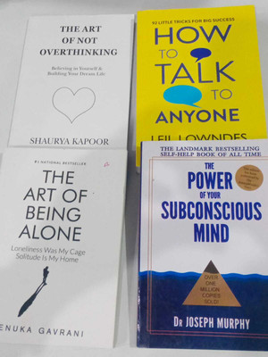 The Art of Not Overthinking+How To Talk To Anyone+The Art of Being Alone+The Power Of Subsconcious Mind (Free) Set of 4 Books(Paperback, Leil Lowndes, Renuka Garvani, Shaurya Kapoor, Dr. Joseph Murphy)