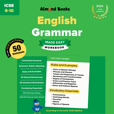 ICSE English Grammar Made Easy (Workbook with Answers) for Class 9 & 10(Paperback, Almond Books)
