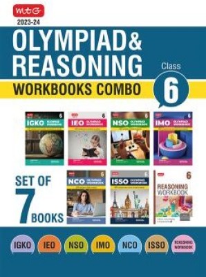 MTG Olympiad Workbook and Reasoning Book Class 6 Combo for NSO-IMO-IEO-NCO-IGKO-ISSO (Set of 7 Books) - SOF Olympiad Preparation Books For 2023-2024 Exam(Paperback, MTG Editorial Board)