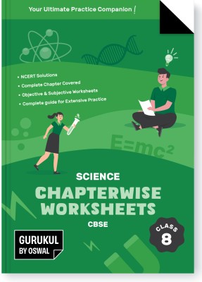 Gurukul Science Chapterwise Worksheets for CBSE Class 8 Exam 2024- NCERT Solutions, Objective & Subjective Questions, Latest Syllabus Covered(Paperback, Gurukul)