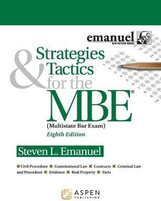 Strategies & Tactics for the MBE(English, Paperback, Emanuel Steven L)