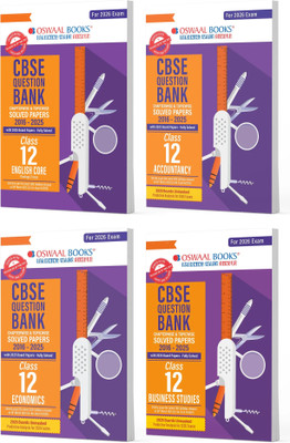 Oswaal Cbse Question Bank Class 12 Set of 4 Books | English Core | Acc(English, Paperback, unknown)