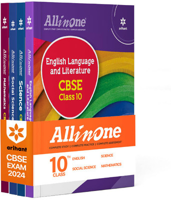 Arihant All In One Class 10th Science,Mathematics, Social Science, English for CBSE Exam�2024 (Set of 4 Books)(Paperback, Srishti Agarwal , Vaishali Jaiwal, Er. Prem Kumar)