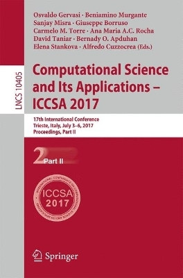 Computational Science and Its Applications - ICCSA 2017(English, Paperback, unknown)