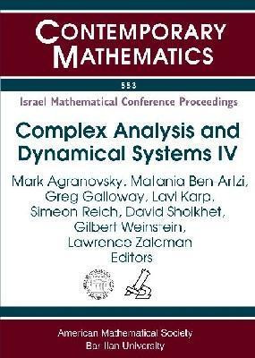Complex Analysis and Dynamical Systems IV(English, Paperback, unknown)