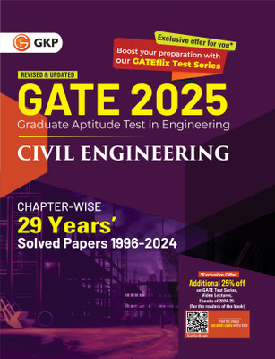 Gate 2025 - Civil Engineering - 29 Years' Chapter-Wise Solved Papers (1996-2024)(English, Paperback, Garg Vinit)