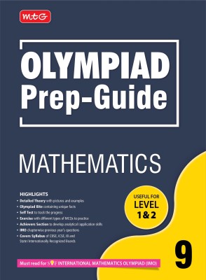 MTG Olympiad Prep-Guide Mathematics Class 9 - Detailed Theory, Self Test with IMO Chapterwise Previous Year Question Paper For SOF 2023-24 Exam(Paperback, MTG Editorial Board)