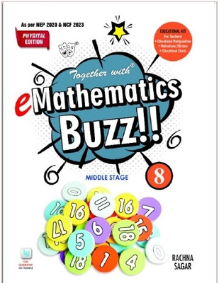 Together with’ e-Mathematics Buzz Class 8 Phygital Edition for Session 2024-25(Paperback, KUSUM WADHWA)