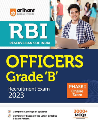 Arihant RBI (Reserve Bank of India) Officers Grade B Exam Guide 2023 Phase 1(Paperback, Arihant Experts)