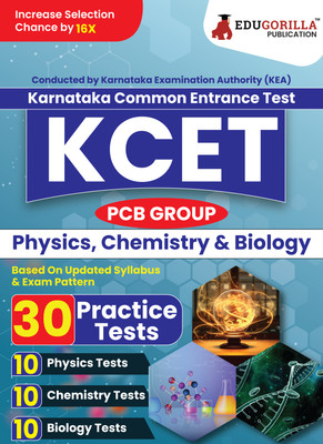 Karnataka Common Entrance Test - Kcet Pcb Group  - 2024 - 30 Practice Tests of Physics, Chemistry and Biology (1800 Solved MCQ) with Free Access To Online Tests(English, Hardcover, unknown)