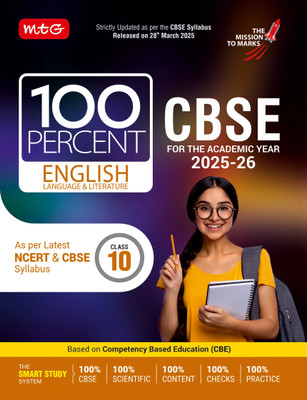 MTG CBSE Class-10 100 Percent English Language & Literature For 2025-26 exam | Chapter-Wise Question Bank, Theory Available All in One Book | As Per Latest CBSE Syllabus Released on 28 March(Paperback, MTG Editorial Board)