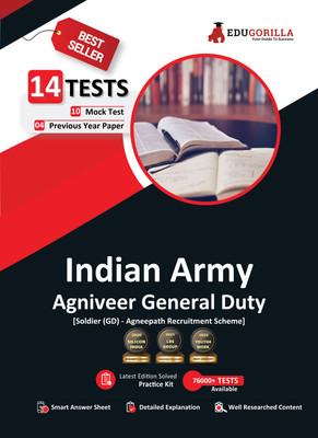 Indian Army Agniveer General Duty  - (English Edition) | Sainik GD - Agneepath Scheme | 10 Mock Tests + 4 Previous Year Papers | Free Access to Online Tests(Paperback, EduGorilla Prep Experts)
