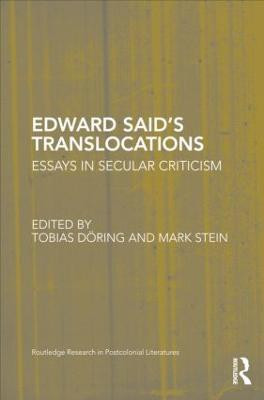 Edward Said's Translocations(English, Hardcover, unknown)