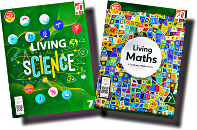 Ratna Sagar Living Science and Living Maths combo set of 2 books for class 7(Paperback, Monica Kapoor, A. C. Sahgal)