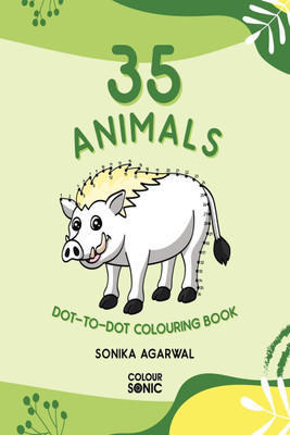 35 Animals Dot-to-Dot Colouring Book(English, Paperback, Sonika Agarwal)