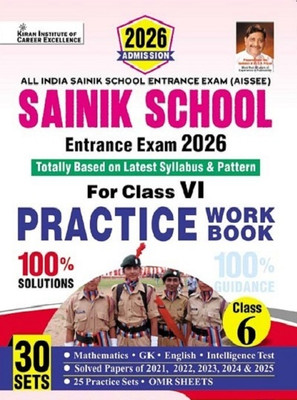 All India Sainik School Entrance Exam 2026 For Class 6 Practice Work Book (English Medium) (5448)(Paperback, Think Tank of Kiran Institute of Career Excellence, KICX)