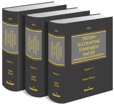 Snow White's, Indian Accounting Standards (Ind AS) (Set of 3 Volumes) with By Dolphy D’Souza - 6th Edition 2024(Hardcover, DESOUZA)