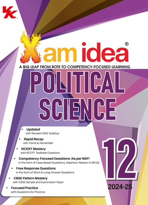 Xam idea Political Science Class 12 Book | CBSE Board | Chapterwise Question Bank | Based on Revised CBSE Syllabus | NCERT Questions Included | 2024-25 Exam(Paperback, Editorial Board)