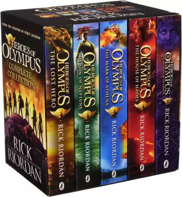 Heroes of Olympus Complete Collection 5 Books Box Set -The Lost Hero/The Son of Neptune/The Mark of Athena/The Blood of Olympus by Rick Riordan(Paperback, Riordan Rick)