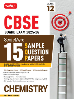 MTG CBSE Class 12 ScoreMore 15 Sample Papers Chemistry Book For 2025-2026 Board Exam | Chapter-wise Competency-Based Questions (CBQs) | Based on Latest CBSE Pattern & Syllabus(Paperback, MTG Editorial Board)