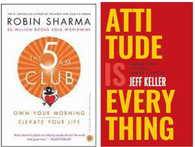The 5 AM Club + Attitude is Everything (2 Book Combo)(Paperback, JMD BOOKS)
