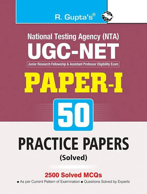 NTA-UGC-NET/JRF: (Paper-I) 50 Practice Papers (Solved)(English, Paperback, RPH Editorial Board)