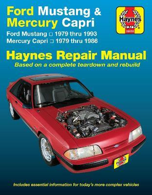 Ford Mustang, Ghia & Cobra (1979-1993) & Mercury Capri, Ghia & RS (1979-1986) in-line 4 cyl & 6 cyl, V6 & V8 Haynes Repair Manual (USA)(English, Paperback, Haynes Publishing)