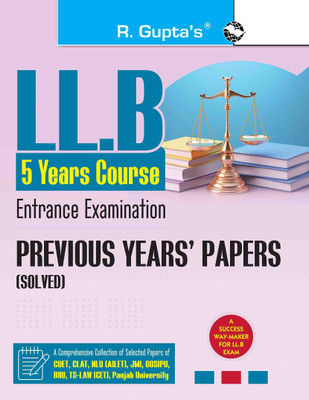 LL.B-Five Years Course Entrance Exam Previous Years' Papers [Solved](English, Paperback, Rph Editorial Board)