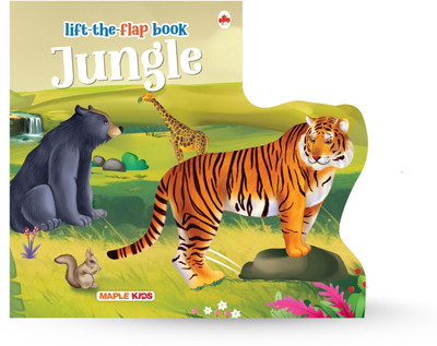 Lift the Flap - Jungle - Illustrated Flap Book for Kids - Age 3-6 Years - Early Learning Book for Children(Paperback, Maple Press)