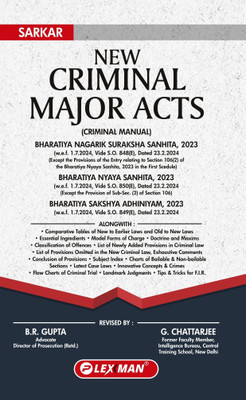 NEW CRIMINAL MAJOR ACTS (CRIMINALMANUAL)(Hardcover, B. R. GUPTA, G. CHATTARJEE)