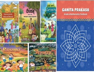 Ncert Book set class 6 Hindi, English, Science, Sanskrit and SST ,Math 2024 Edition New Syllabus(Paperback, Team Ncert)
