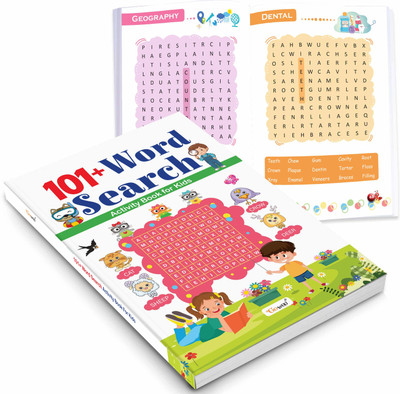 101+ Word Search Activity Book for Kids : Learning workbook, Early learning activity book, Toddler learning activities book(Paperback, GOWOO)